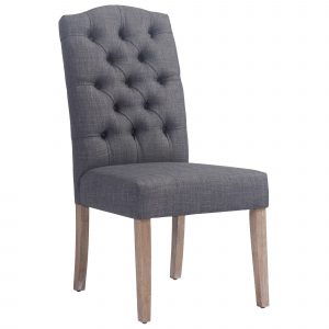 Worldwide Lucian Side Chair, set of 2 in Grey