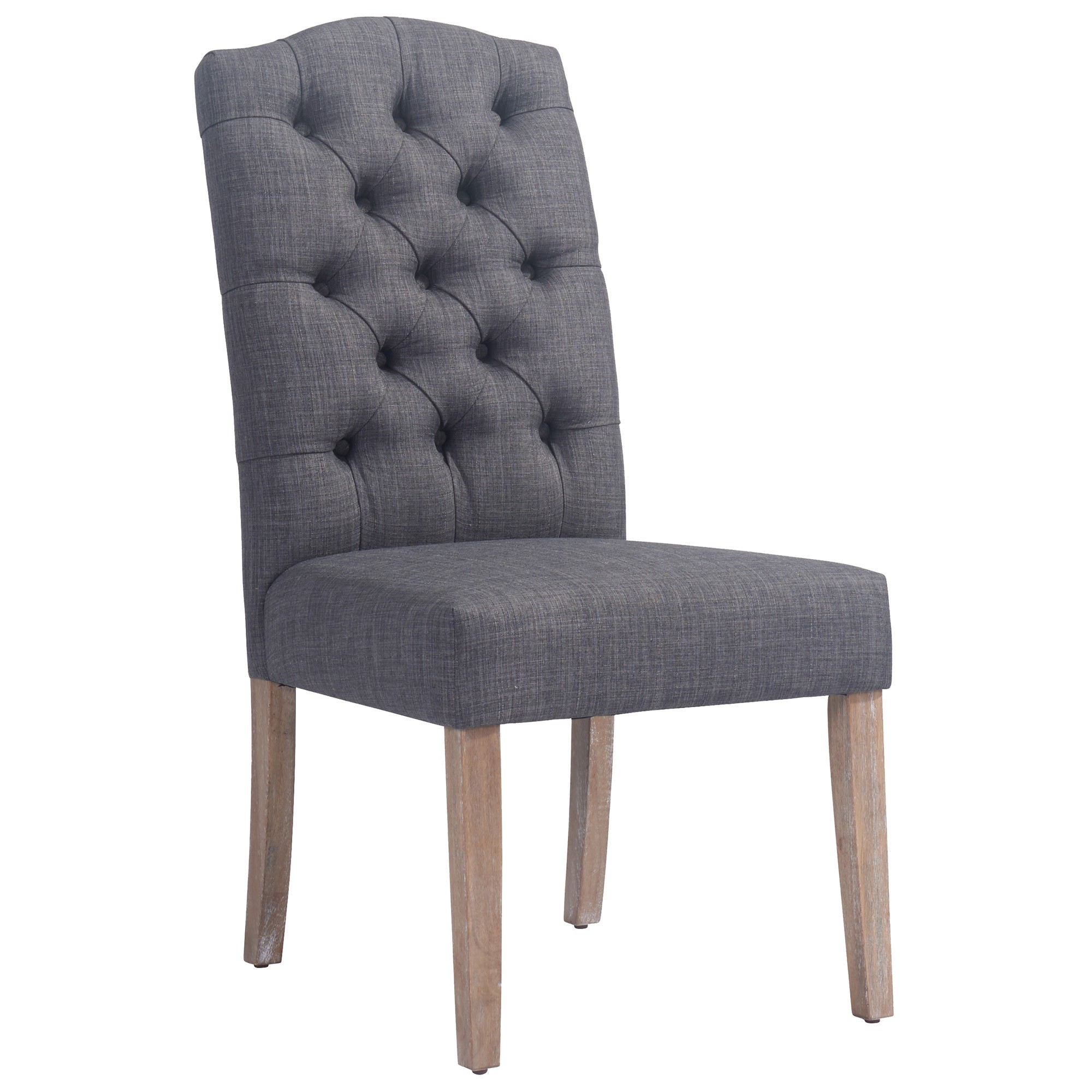 Worldwide Lucian Side Chair, set of 2 in Grey