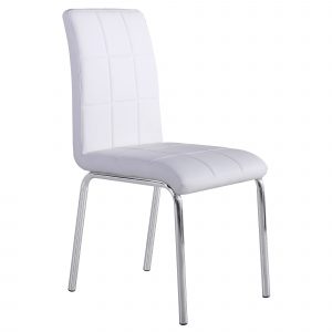 Worldwide Solara II Side Chair, set of 4 in White