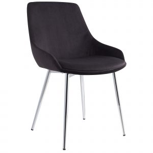Worldwide Cassidy Side Chair, set of 2 in Black