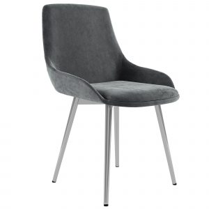 Worldwide Cassidy Side Chair, set of 2 in Grey