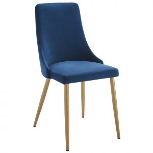 Worldwide Carmilla Side Chair, set of 2 in Blue