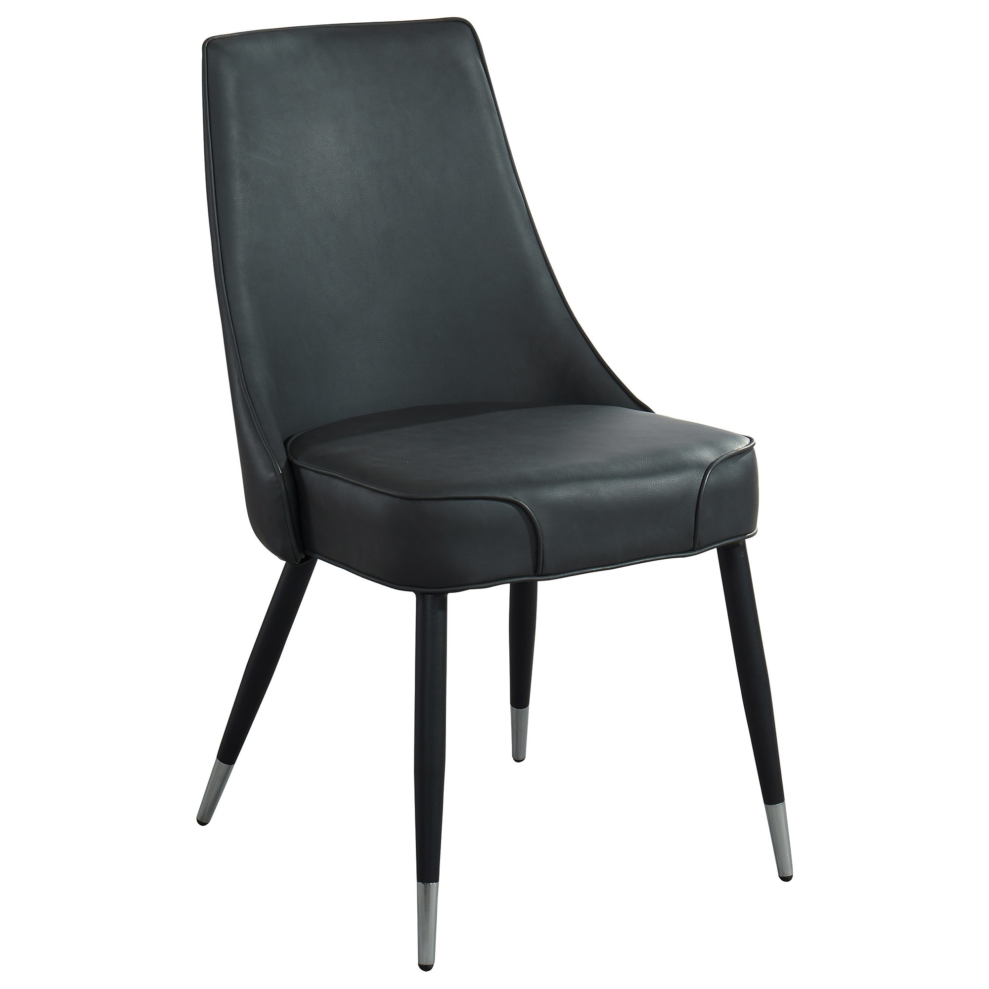 Worldwide Silvano Side Chair, set of 2 in Vintage Grey