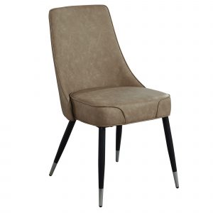 Worldwide Silvano Side Chair, set of 2 in Vintage Brown