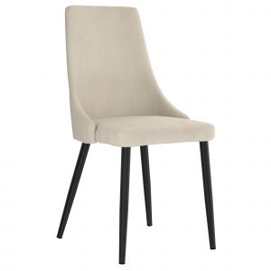 Worldwide Venice Side Chair, set of 2 in Beige