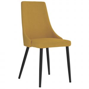 Worldwide Venice Side Chair, set of 2 in Mustard