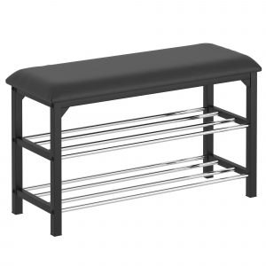 Worldwide Foster 2-Tier Bench in Black