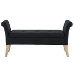Worldwide Audrey Storage Bench in Black