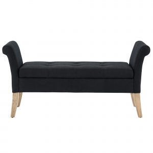 Worldwide Audrey Storage Bench in Black