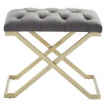 Worldwide Rada Bench in Grey/Gold