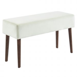 Worldwide Gwen Bench in Ivory