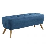 Worldwide Remy Bench/Ottoman in Blue