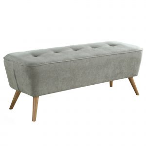 Worldwide Remy Bench/Ottoman in Grey