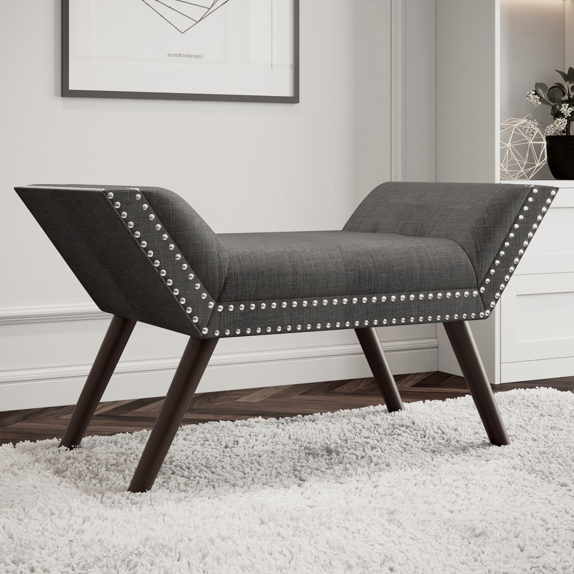 Worldwide Lana Bench in Grey