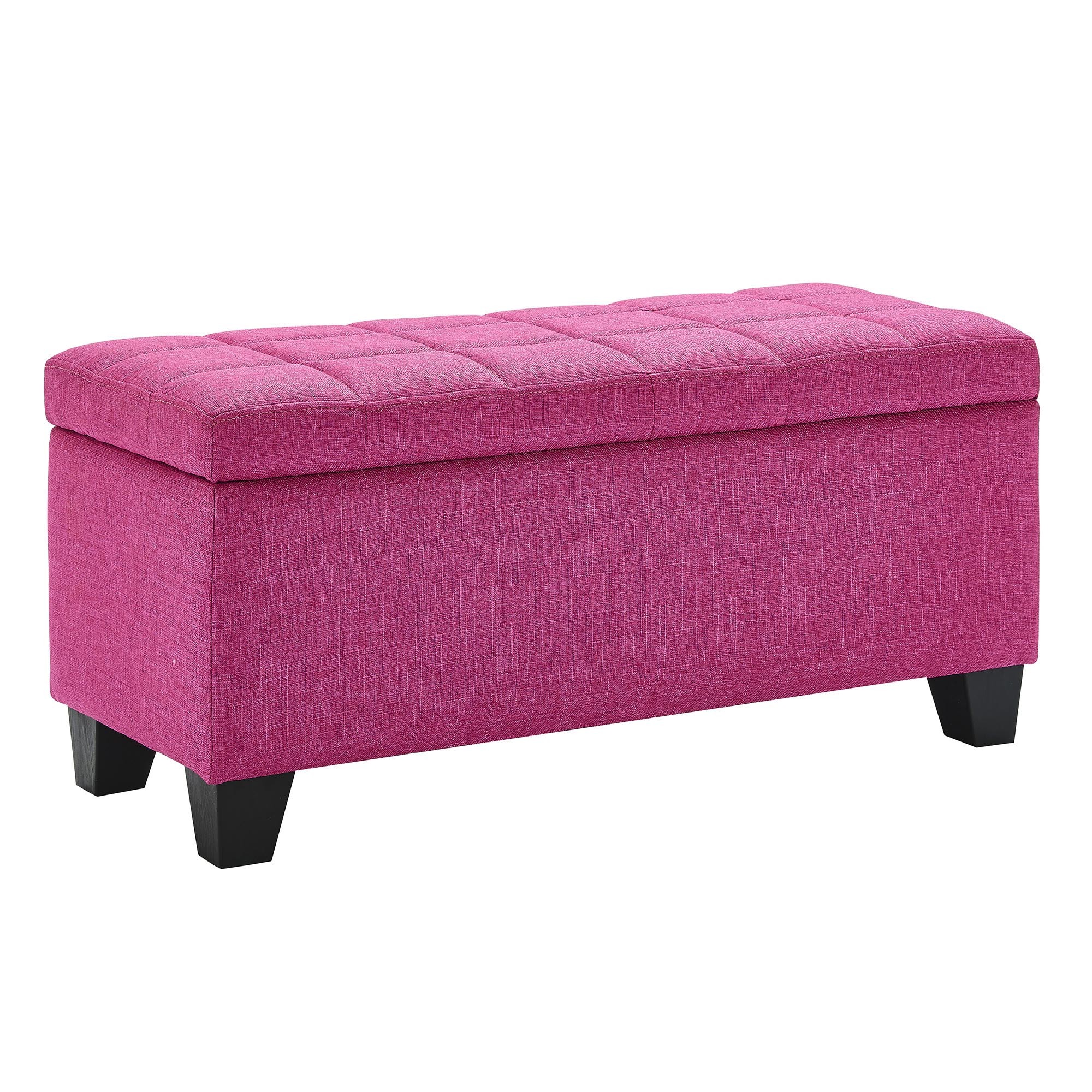 Worldwide Lila Rectangular Storage Ottoman in Pink