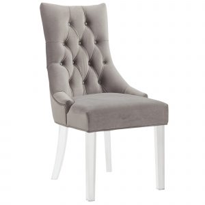 Worldwide Cavalli Accent/Dining Chair in Grey