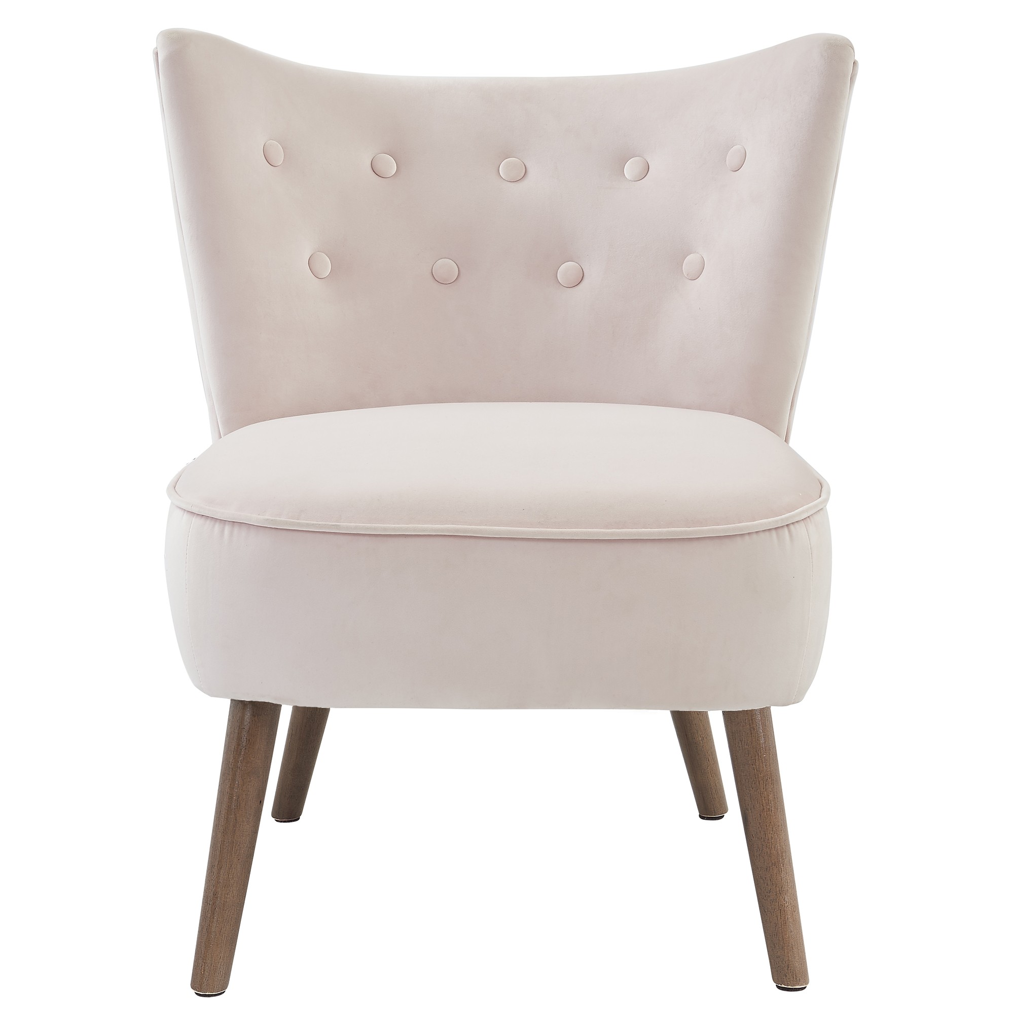 Worldwide Elle Accent Chair in Blush Pink