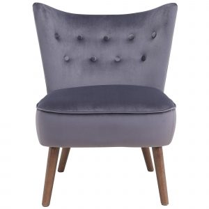 Worldwide Elle Accent Chair in Grey