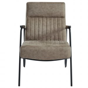 Worldwide Parador Accent Chair in Vintage Brown