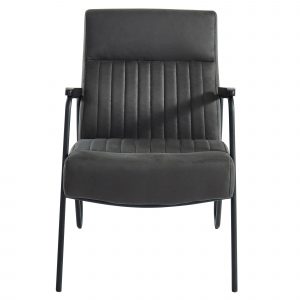 Worldwide Parador Accent Chair in Vintage Grey