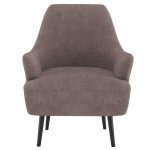 Worldwide Nomi Accent Chair in Grey