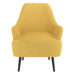 Worldwide Nomi Accent Chair in Mustard