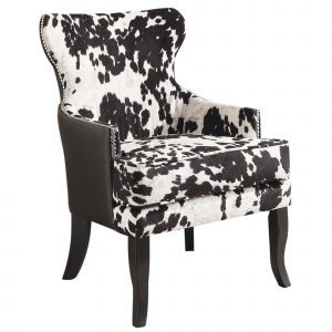 Worldwide Angus Accent Chair in Black