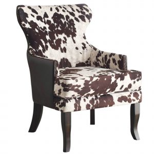 Worldwide Angus Accent Chair in Brown