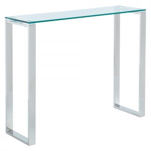 Worldwide Zevon Console/Desk in Silver
