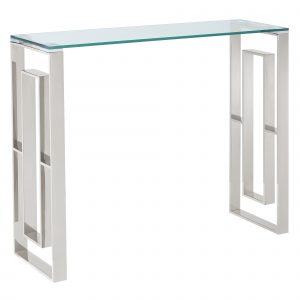 Worldwide Eros Console/Desk in Silver