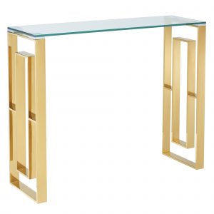 Worldwide Eros Console/Desk in Gold