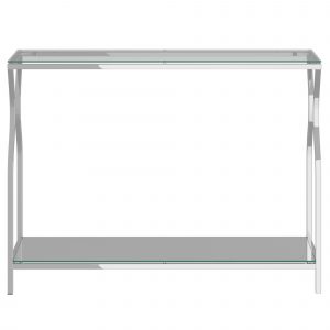Worldwide Willo Console Table in Silver