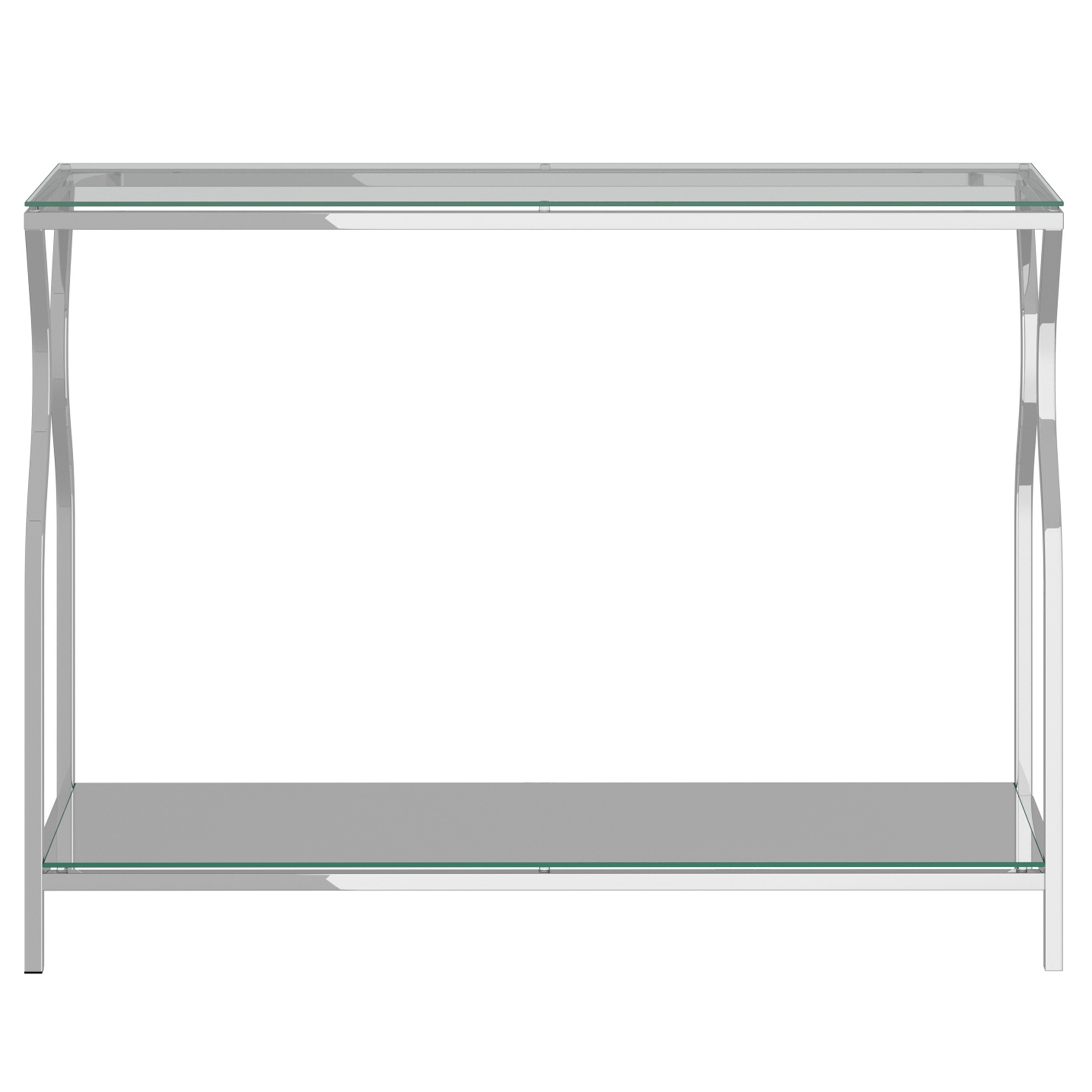 Worldwide Willo Console Table in Silver