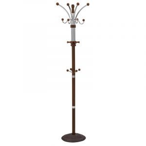 Worldwide Caledon Coat Rack in Walnut
