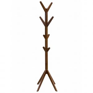 Worldwide Zayn Coat Rack in Walnut