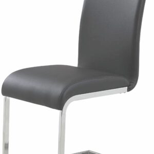 Worldwide Maxim Side Chair, set of 2 in Grey