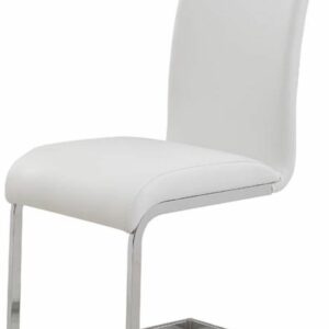 Worldwide Maxim Side Chair, set of 2 in White