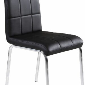Worldwide Solara II Side Chair, set of 4 in Black