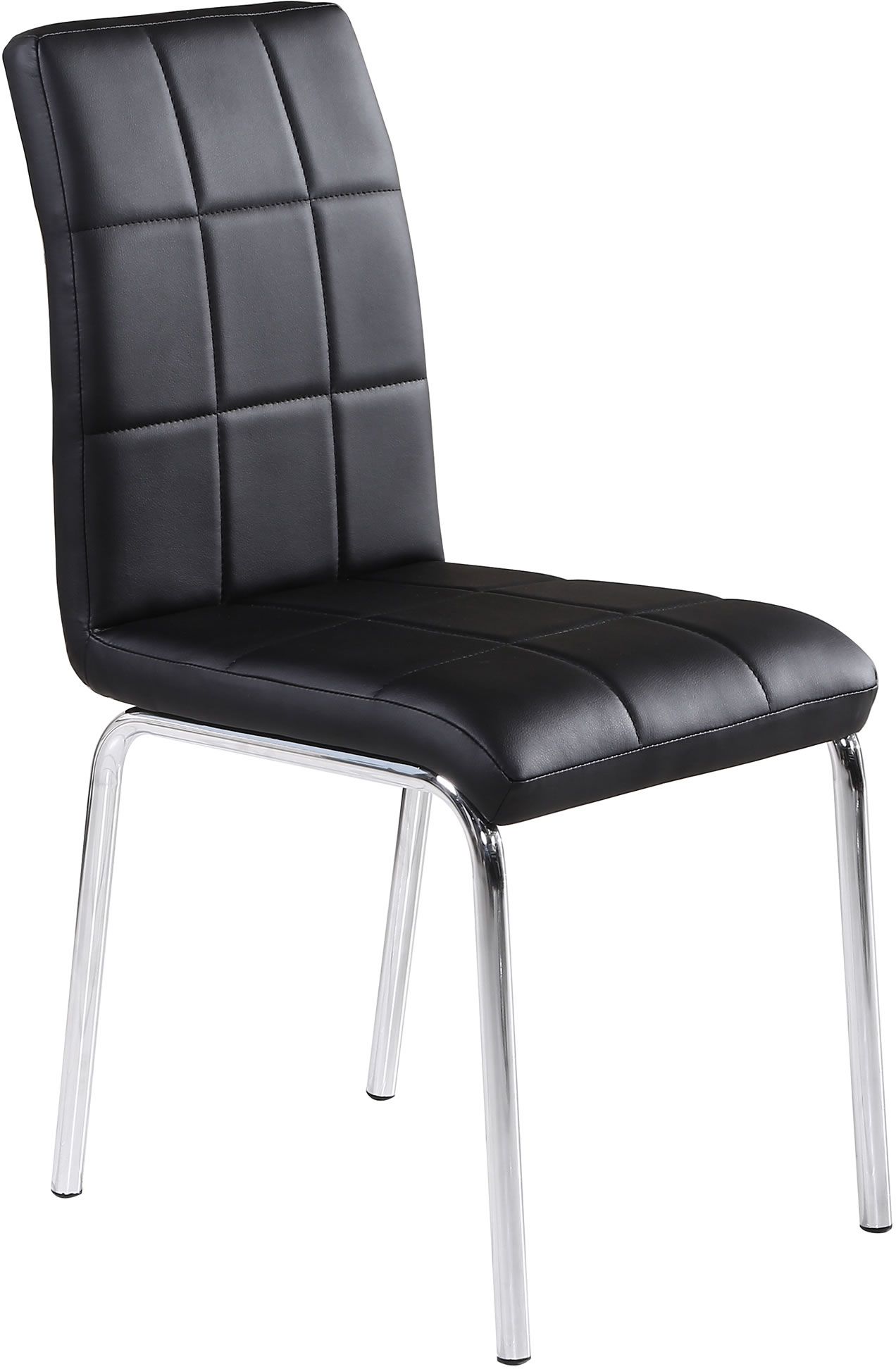 Worldwide Solara II Side Chair, set of 4 in Black