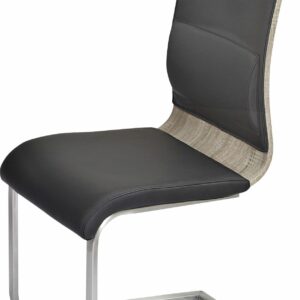 Worldwide Veneta Side Chair, set of 2 in Washed Oak