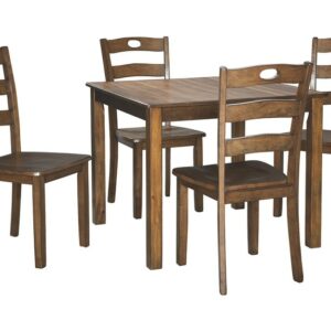 D419-225 Hazelteen  5 Piece Dining Table  Set