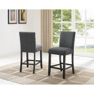 Brassex 162-24 GR AVERY 26' COUNTER STOOL GREY Set of 2