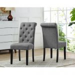 Brassex 638-22 GR TINGA DINING CHAIR GREY Set of 2