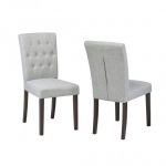 Brassex WS5700-GREY SIDE CHAIR GREY Set of 2