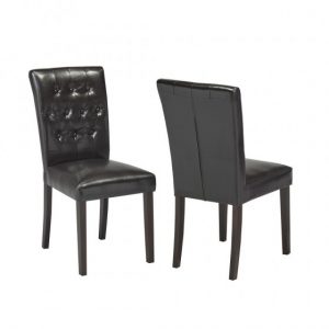 Brassex WS5700-BR SIDE CHAIR ESPRESSO Set of 2