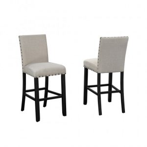 Brassex 162-29 BEI AVERY 29' BAR STOOL BEIGE Set of 2
