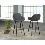 Brassex HY-7420-30 GR ALEXIS 29' BAR STOOL, GREY Set of 2