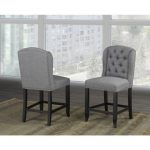 Brassex 6777-24GY MEMPHIS COUNTER STOOL, GREY Set of 2