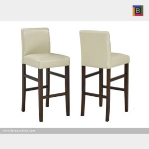 Brassex WS5411-24 BEI 24' COUNTER STOOL CREAM Set of 2