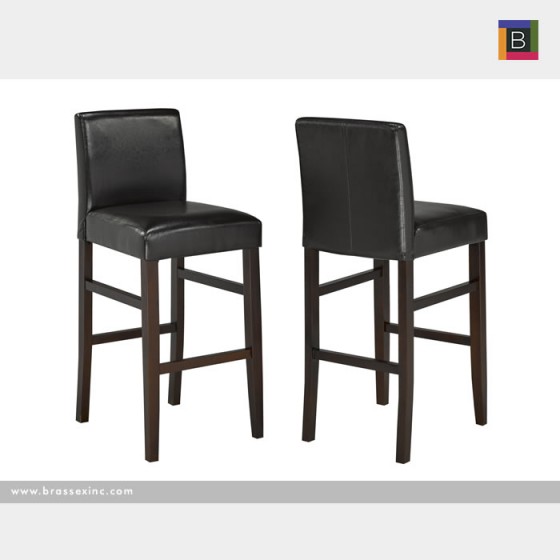 Brassex WS5411-24 BR 24' COUNTER STOOL ESPRESSO Set of 2